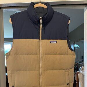 Patagonia Navy and Beige Reversible Vest